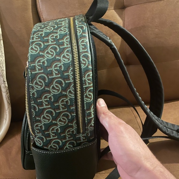 Coach monogram signature green backpack - Picture 2 of 8